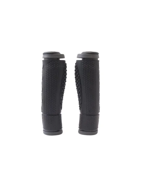 Handvatset Sportief Zwart/Grijs 128mm 2-componenten , 1-kant open