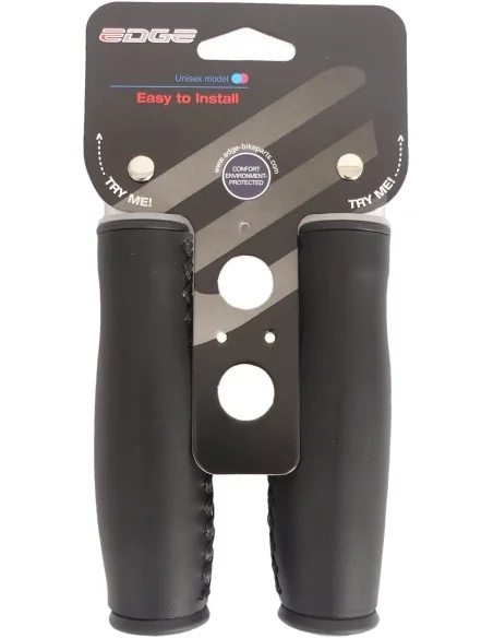 Handvatset Edge City Leer - 135/135mm - zwart