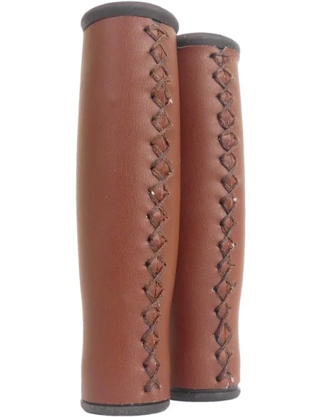 Handvatset Edge City Leer - 135/135mm - donkerbruin