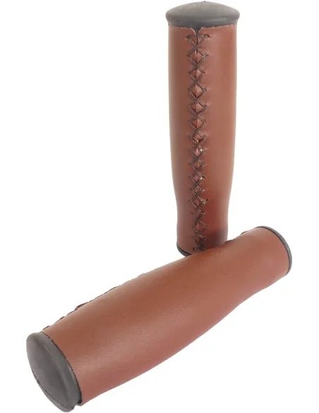 Handvatset Edge City Leer - 135/135mm - donkerbruin