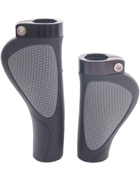 Handvatset Edge ErgoCity Plus met lockring - 136/95mm - zwart / grijs