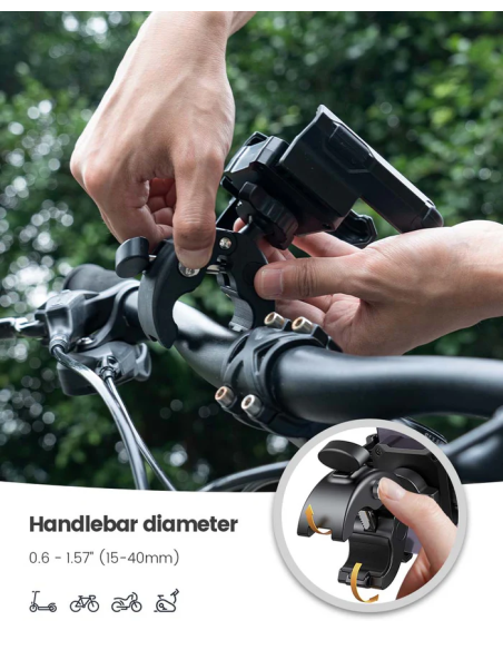 Telefoonhouder Lamicall BP09 4.7"-6.8" - zwart
