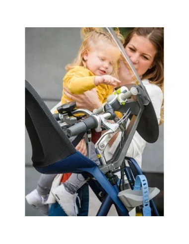 Toybar met windscherm Qibbel Air - warm grey