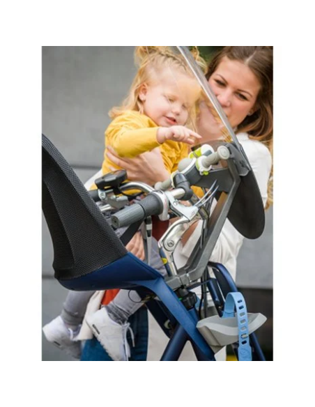 Toybar met windscherm Qibbel Air - warm grey