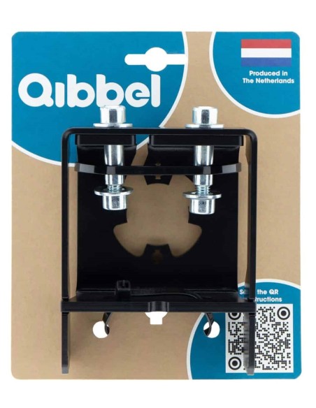 Stuurpenadapter Qibbel Ahead 1 1/8 geïntegreerde kabels - zwart