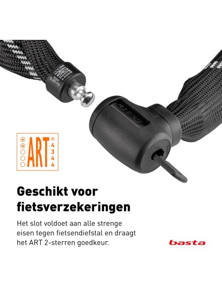 Kettingslot Basta ART2 -110 cm - zwart