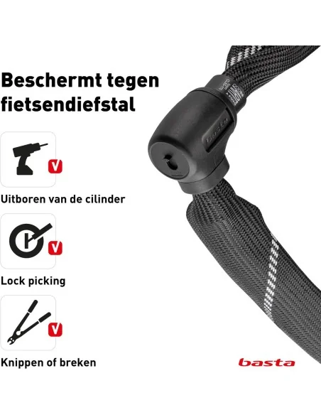 Kettingslot Basta ART2 -110 cm - zwart