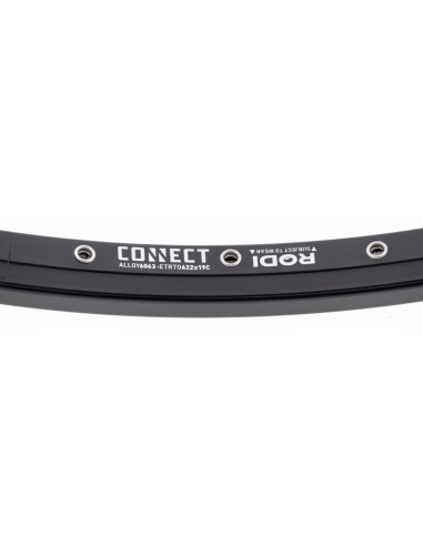 Velg Rodi Connect 622x19 36-gaats 14G Frans ventiel - zwart disc
