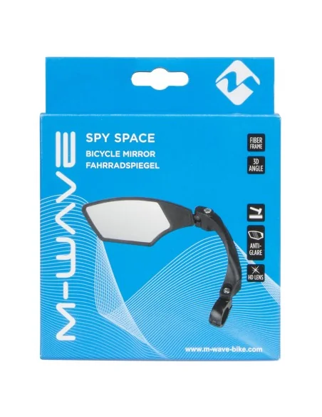 Fietsspiegel voor links M-Wave Spy Space met klemmontage