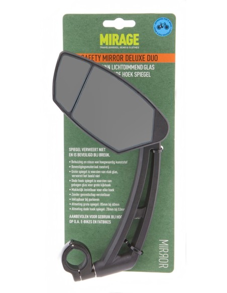 Spiegel Mirage DeLuxe Duo met lichtdimmend glas en klem