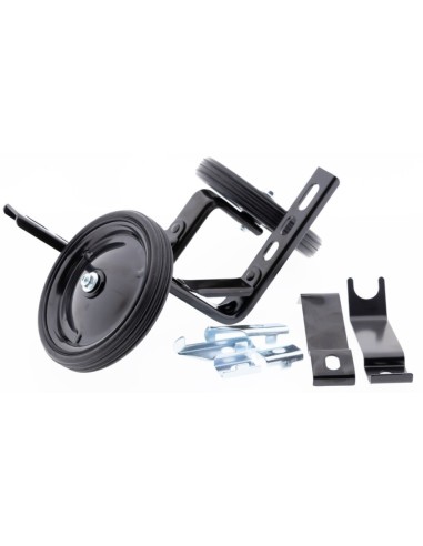 Zijwielen PexKids 12-20" - metaal / zwart