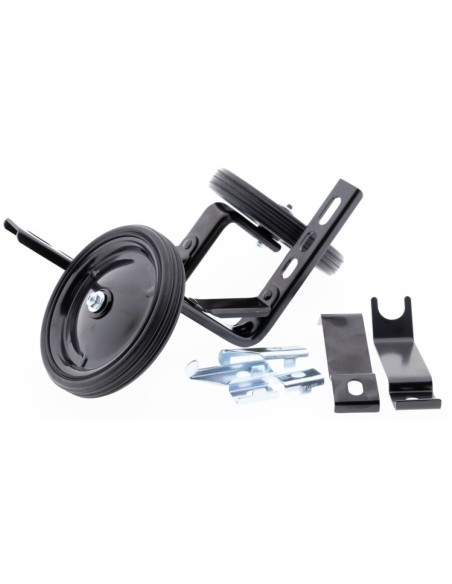 Zijwielen PexKids 12-20" - metaal / zwart