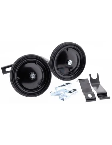 Zijwielen PexKids 12-20" - metaal / zwart