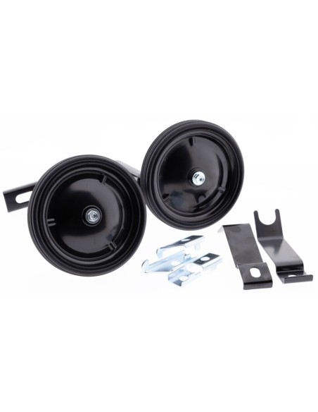 Zijwielen PexKids 12-20" - metaal / zwart