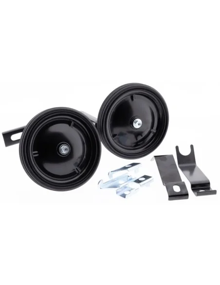 Zijwielen PexKids 12-20" - metaal / zwart
