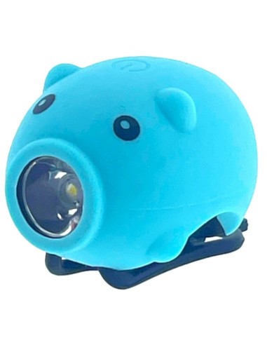 LED-lamp PexKids varken met toeter USB-oplaadbaar - blauw
