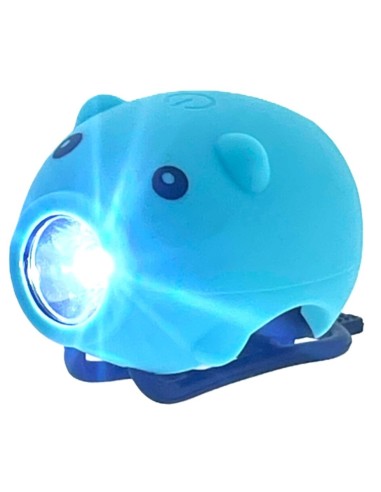 LED-lamp PexKids varken met toeter USB-oplaadbaar - blauw
