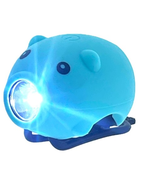 LED-lamp PexKids varken met toeter USB-oplaadbaar - blauw