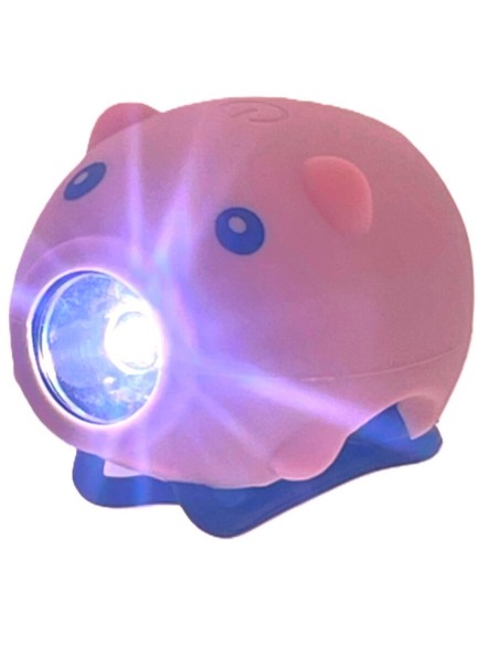LED-lamp PexKids varken met toeter USB-oplaadbaar - roze