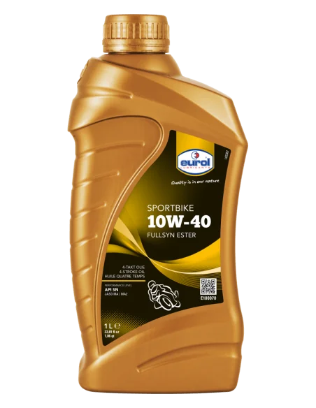 Volsynthetische motorolie Eurol Sportbike 10W-40 voor 4-takt motorfietsen