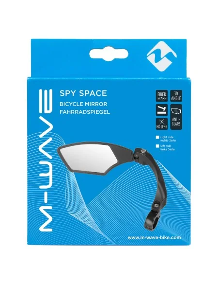 Fietsspiegel M-Wave Spy Space rechts - klemmontage (op kaart)