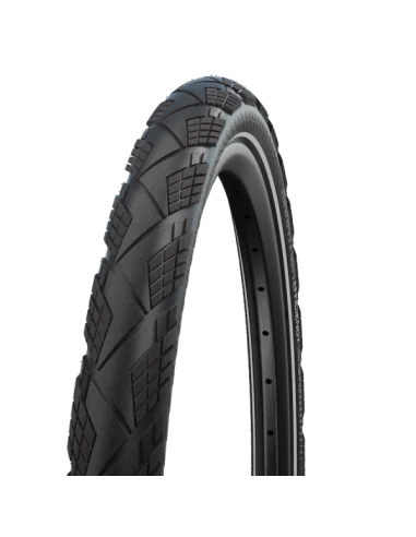 Vouwband Schwalbe Marathon Efficiency Super Race / V-Guard 27.5 x 2.15" / 55-584 - zwart met reflectie
