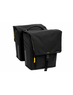 Dubbele fietstas New Looxs Tulum MIK 2.0 - 32 liter, zwart