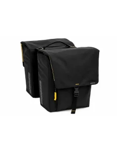 Dubbele fietstas New Looxs Tulum MIK 2.0 - 32 liter, zwart