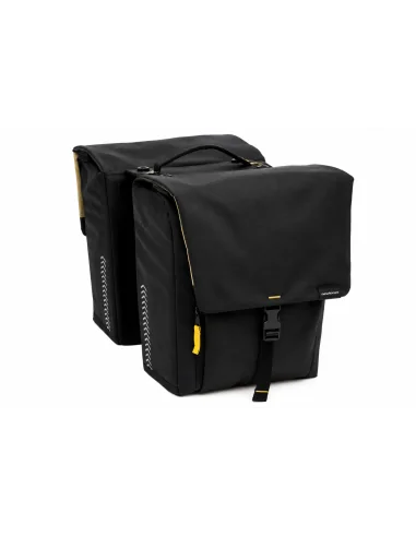 Dubbele fietstas New Looxs Tulum MIK 2.0 - 32 liter, zwart
