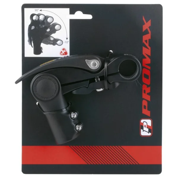 Stuurpen Promax verstelbaar met hevel 31,8 / 110 / 28,6 mm - mat zwart