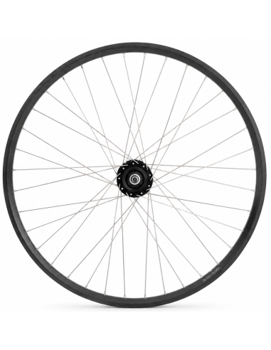 Voorwiel 28 x 1/4'' aluminium ZAC 2000 velg - Shimano DH-C6000-3N naafdynamo - rollerbrake - zwart/zilver