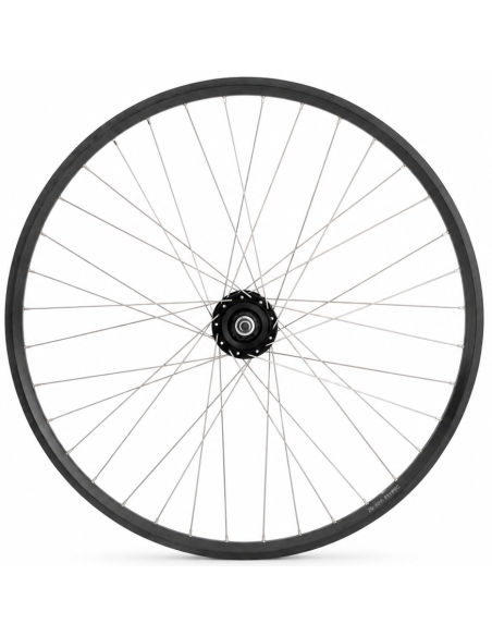 Voorwiel 28 x 1/4'' aluminium ZAC 2000 velg - Shimano DH-C6000-3N naafdynamo - rollerbrake - zwart/zilver