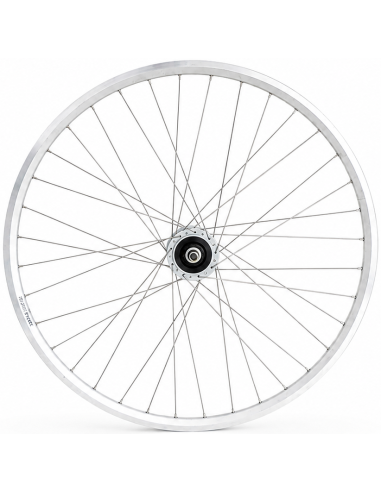 Voorwiel 28 x 1/4'' aluminium ZAC 2000 velg - Shimano DH-C6000-3N naafdynamo - rollerbrake - zilver