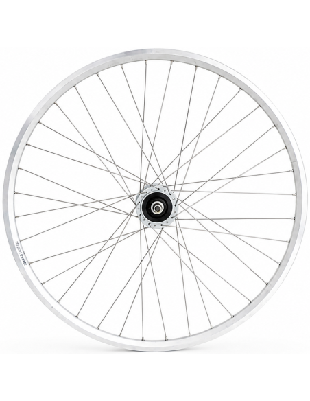 Voorwiel 28 x 1/4'' aluminium ZAC 2000 velg - Shimano DH-C6000-3N naafdynamo - rollerbrake - zilver