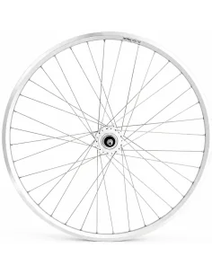 Voorwiel 28 x 1/4'' aluminium ZAC 2000 velg - Shimano DH-C3000-3N naafdynamo - velgrem - zilver