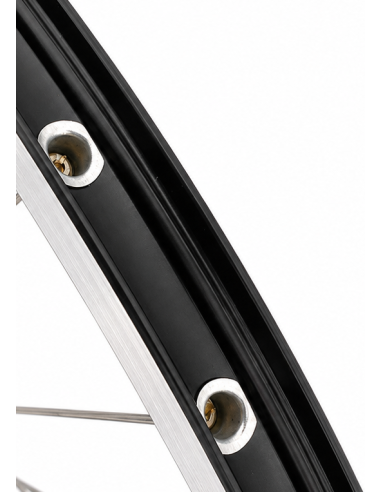 Voorwiel 28 x 1/4'' aluminium ZAC 2000 velg - Shimano DH-C3000-3N naafdynamo - velgrem - zwart/zilver