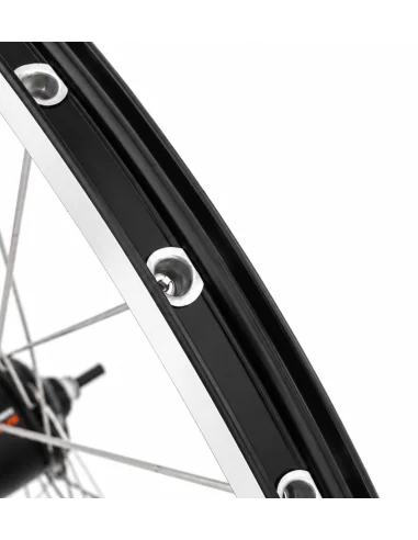 Achterwiel 28" aluminium ZAC 2000 velg zwart/zilver - Shimano SG-C6001-8R Nexus 8 naaf, geschikt voor rollerbrake en velgrem, me