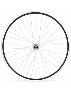 Achterwiel 28'' aluminium ZAC 2000 zwart geslepen velg - Freewheel - vaste as
