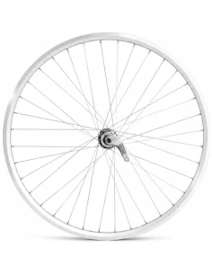 Achterwiel 28 x 1/4'' aluminium ZAC 2000 velg - Favorit remnaaf - zilver