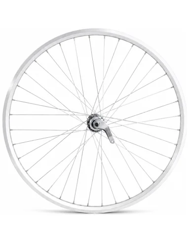 Achterwiel 28 x 1/4'' aluminium ZAC 2000 velg - Favorit remnaaf - zilver