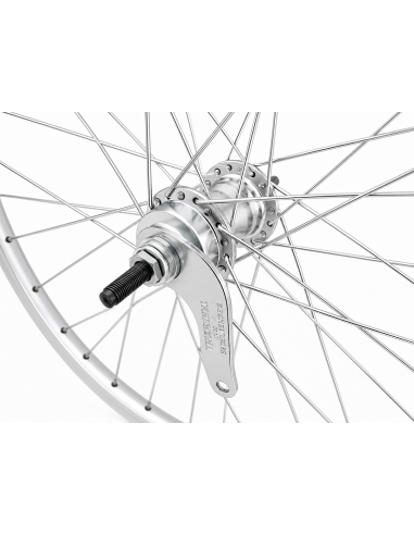Achterwiel 28 x 1/4'' aluminium ZAC 2000 velg - Favorit remnaaf - zilver