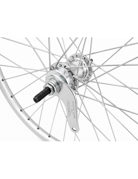 Achterwiel 28 x 1/4'' aluminium ZAC 2000 velg - Favorit remnaaf - zilver