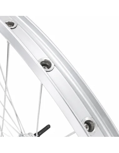 Achterwiel 28 x 1/4'' aluminium ZAC 2000 velg - Favorit remnaaf - zilver
