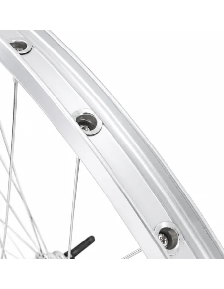 Achterwiel 28 x 1/4'' aluminium ZAC 2000 velg - Favorit remnaaf - zilver