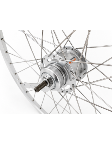 Achterwiel 28 inch ZAC2000 - Shimano Nexus 7-remnaaf - zilver/geslepen