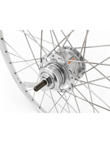 Achterwiel 28 inch ZAC2000 - Shimano Nexus 7-remnaaf - zilver/geslepen