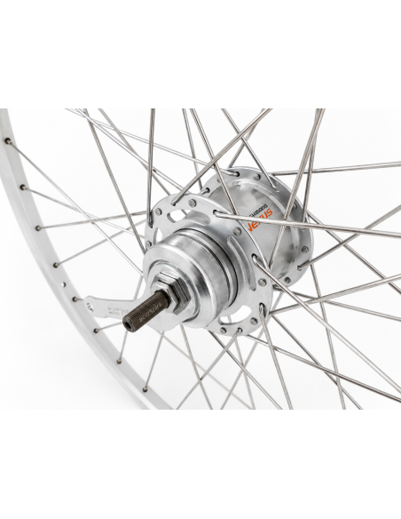 Achterwiel 28 inch ZAC2000 - Shimano Nexus 7-remnaaf - zilver/geslepen