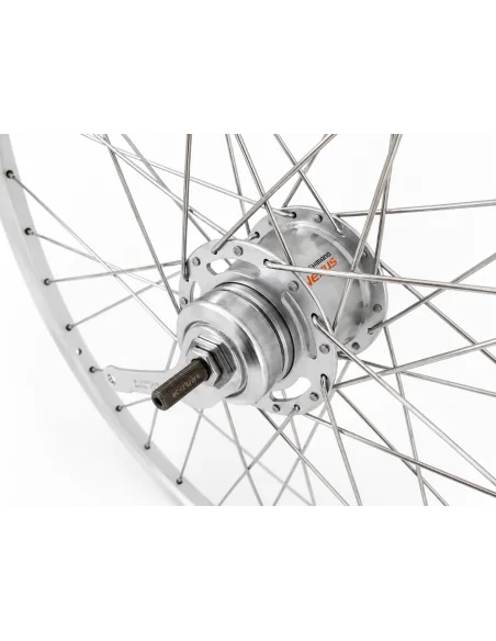 Achterwiel 28 inch ZAC2000 - Shimano Nexus 7-remnaaf - zilver/geslepen