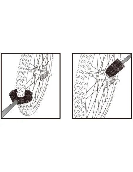 Reiningsborstel set IceToolz C124 (2-delig)