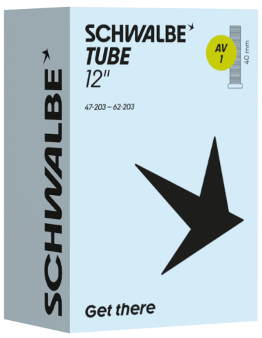 Binnenband Schwalbe AV1 12" 47/62-203 - 45° ventiel